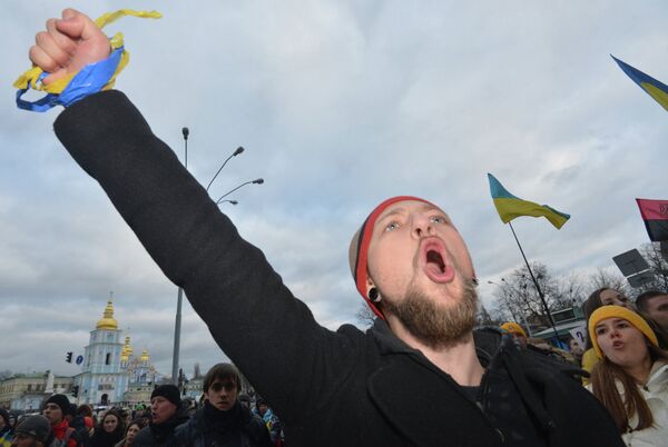 When former President Viktor Yanukovych refused to sign the trade agreement with the EU in November 2013, it brought about mass demonstrations centred on Maidan Square in Kiev, triggering a civil war. When former President Viktor Yanukovych refused to sign the trade agreement with the EU in November 2013, it brought about mass demonstrations centred on Maidan Square in Kiev, triggering a civil war. - Sputnik International