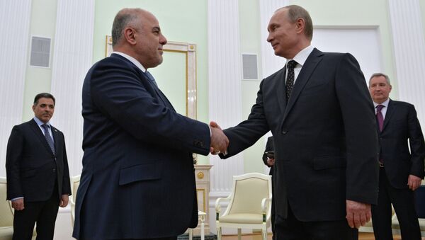 Russian President Vladimir Putin meets with Iraqi Prime Minister Haider Al-Abadi - Sputnik International