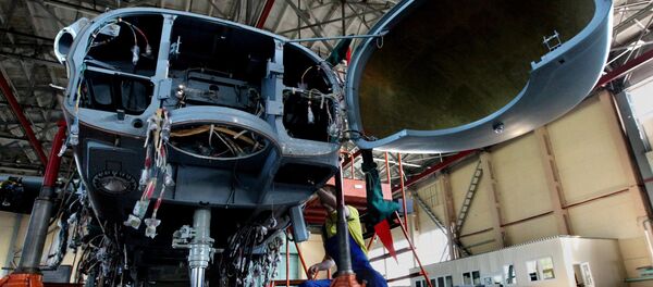 Russia's Deputy Defense Minister Yury Borisov visits Progress Aviation Plant in Arsenyev, the Primorye Territory - Sputnik International