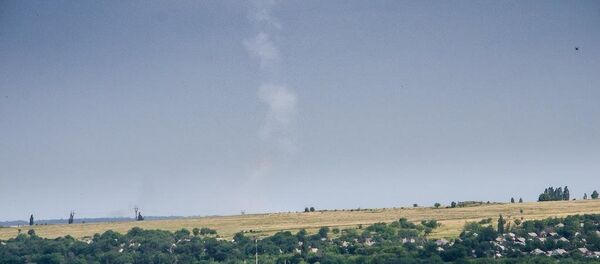 The image cited in some quarters as evidence that MH17 was shot down by a BUK missile The image cited in some quarters as evidence that MH17 was shot down by a BUK missile - Sputnik International