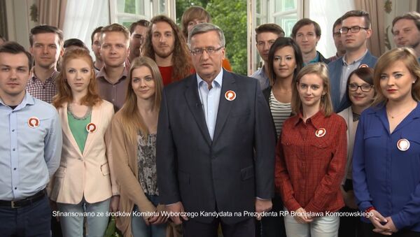 In the spot, featuring the president surrounded by young supporters, Komorowski stated that he was minister of defense when Poland entered NATO. We entered NATO when I was Defense Minister, the president, whose speech focused on the creation of a 'strong, independent and tolerant Poland', noted. - Sputnik International