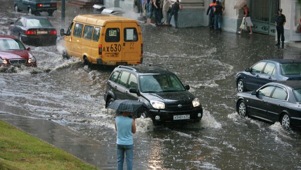 Torrential rain in Moscow. File photo - Sputnik International