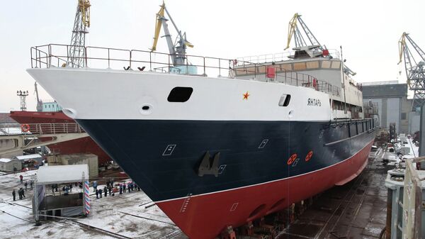 Launching oceanographic ship Yantar - Sputnik International