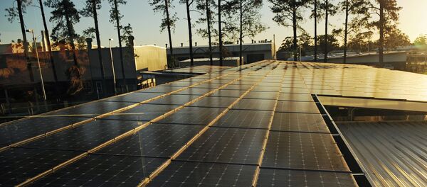 Solar panels at the Sandvik mining equipment factory complex near Newcastle in Australia's New South Wales state Solar panels at the Sandvik mining equipment factory complex near Newcastle in Australia's New South Wales state - Sputnik International