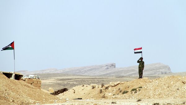 A checkpoint on the Syrina border with Lebanon near Qalamoun, Syria - Sputnik International
