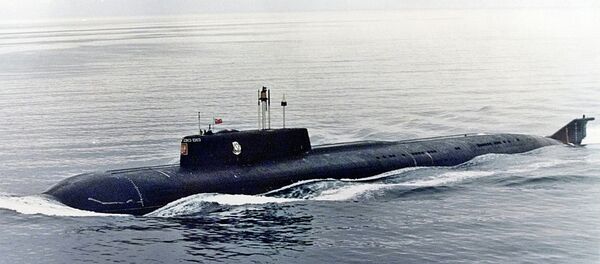 The Kursk, one of Russia's largest and most advanced submarines, which exploded and sank during naval maneuvers in August 2000, heaves ahead in the Barents Sea near Severomorsk in this 1999 file photo The Kursk, one of Russia's largest and most advanced submarines, which exploded and sank during naval maneuvers in August 2000, heaves ahead in the Barents Sea near Severomorsk in this 1999 file photo - Sputnik International