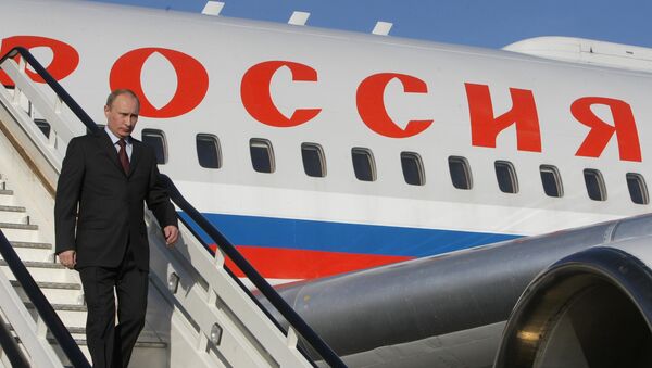 Vladimir Putin arrives on Air Force One plane - Sputnik International