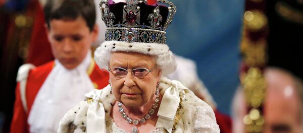 Britain's Queen Elizabeth is accompanied by Prince Philip as they proceed through the Royal Gallery before the State Opening of Parliament in the House of Lords, at the Palace of Westminster in London Britain May 27, 2015 Britain's Queen Elizabeth is accompanied by Prince Philip as they proceed through the Royal Gallery before the State Opening of Parliament in the House of Lords, at the Palace of Westminster in London Britain May 27, 2015 - Sputnik International