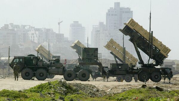 A US Patriot anti-missile battery is set up at a base in Jaffa, south of Tel Aviv, file photo - Sputnik International
