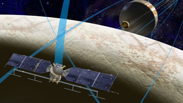 The NASA spacecraft set to pay a visit to Jupiter's icy moon, Europa, will use an array of instruments to assess its ability to support life, the agency announced Tuesday.  - Sputnik International