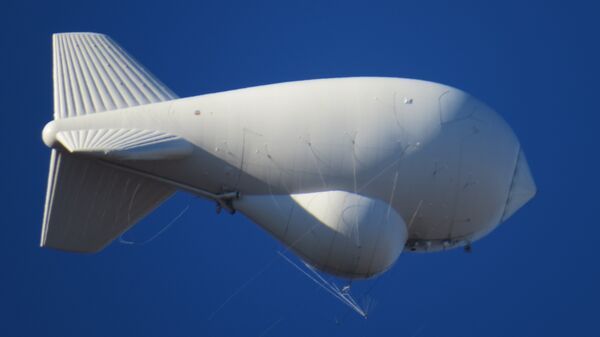 This surveillance blimp is one of eight aerostats deployed along the U.S. southern border. This surveillance blimp is one of eight aerostats deployed along the U.S. southern border. - Sputnik International