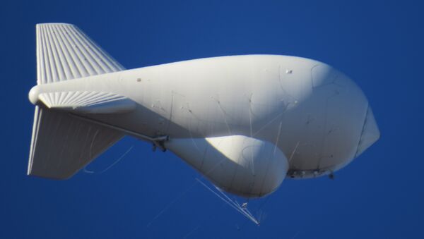 This surveillance blimp is one of eight aerostats deployed along the U.S. southern border. - Sputnik International