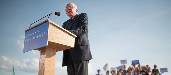 Sen. Bernie Sanders, I-Vt., speaks on Tuesday, May 26, 2015 in Burlington, Vt., where he formally announced he will seek the Democratic nomination for president - Sputnik International