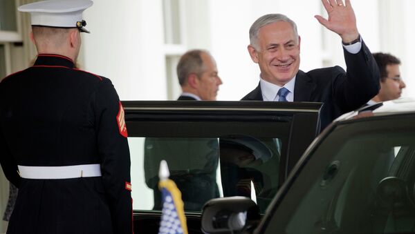 Israeli Prime Minister Benjamin Netanyahu waves as he exist the West Wing of the White House - Sputnik International