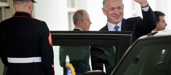 Israeli Prime Minister Benjamin Netanyahu waves as he exist the West Wing of the White House Israeli Prime Minister Benjamin Netanyahu waves as he exist the West Wing of the White House - Sputnik International