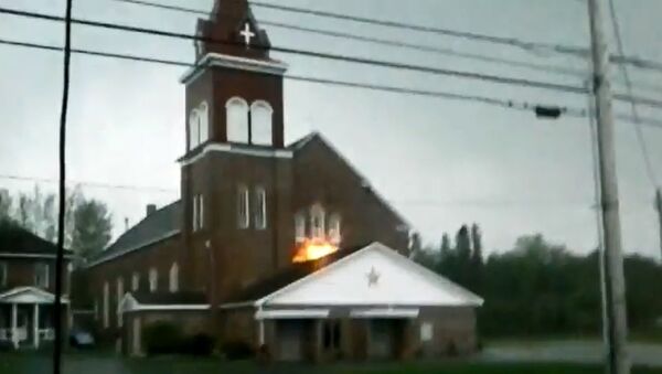 Maine Church Hit By Lightening Strike - Sputnik International