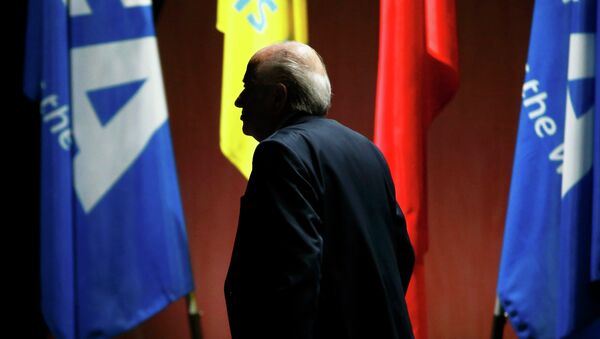 FIFA President Sepp Blatter arrives at the 65th FIFA Congress in Zurich, Switzerland, May 29, 2015 - Sputnik International