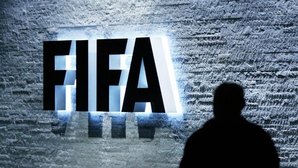 The FIFA logo at the headquarters Zurich, Switzerland - Sputnik International