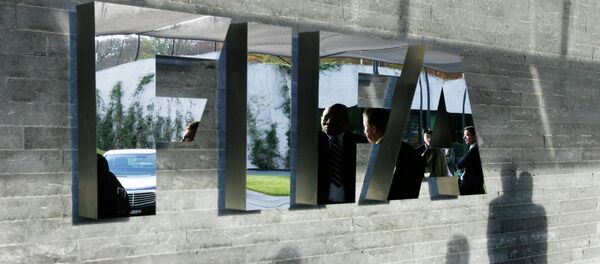 The FIFA logo at the headquarters Zurich, Switzerland The FIFA logo at the headquarters Zurich, Switzerland - Sputnik International