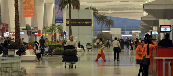 A general view of the departure hall at Terminal 3 of Indira Gandhi International airport in New Delhi - Sputnik International