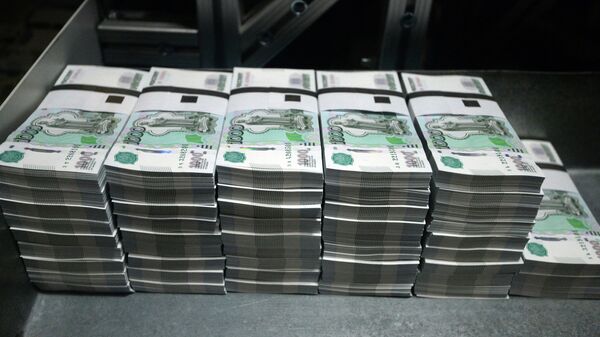 Banknotes printed at a printing factory of the Federal State Unitary Enterprise “Goznak” in Perm - Sputnik International