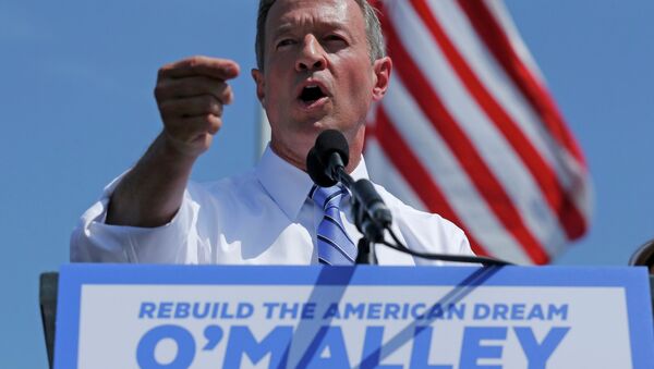 Former Maryland Governor Martin O'Malley announces his intention to seek the Democratic presidential nomination during a speech in Federal Hill Park in Baltimore, Maryland, United States, May 30, 2015 - Sputnik International