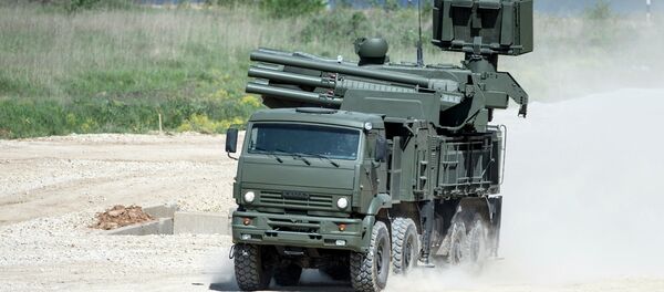 Military equipment displayed in the run-up to Army-2015 international forum - Sputnik International