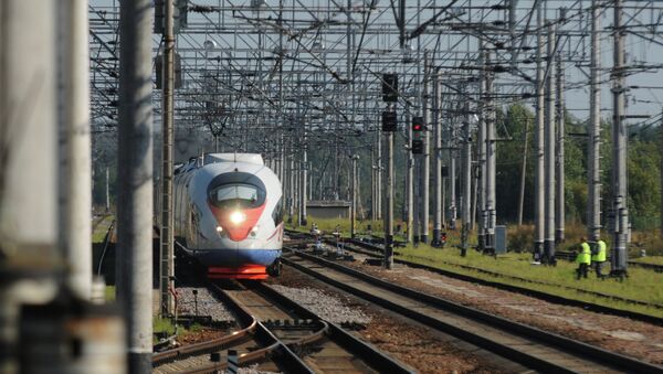 Electric train Sapsan - Sputnik International