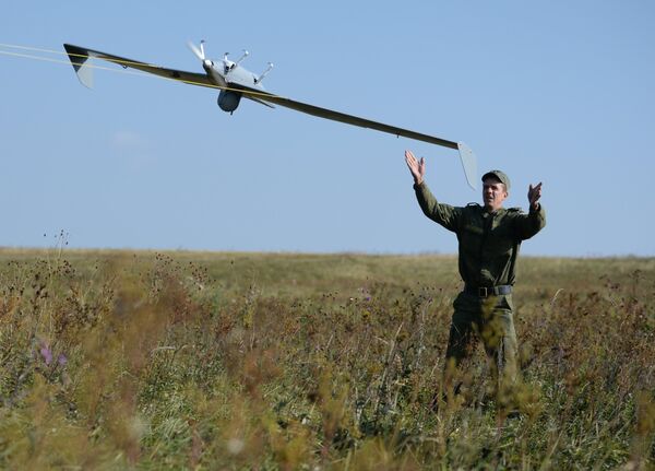 Launch of a Zastava UAV Launch of a Zastava UAV - Sputnik International