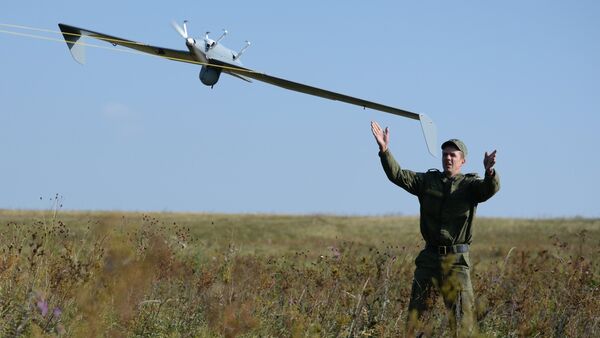 Launch of Zastava UAV during an exercise - Sputnik International