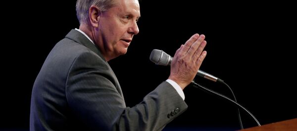 Sen. Lindsey Graham, R-S.C., speaks during the Iowa Republican Party's Lincoln Dinner Sen. Lindsey Graham, R-S.C., speaks during the Iowa Republican Party's Lincoln Dinner - Sputnik International