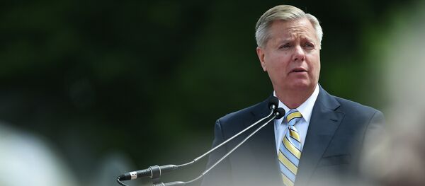 Sen. Lindsey Graham, R-S.C. speaks to supporters Sen. Lindsey Graham, R-S.C. speaks to supporters - Sputnik International