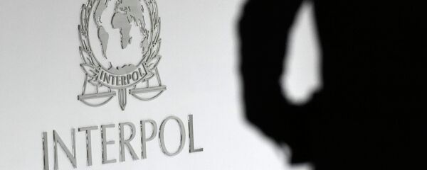 A logo at the newly completed Interpol Global Complex for Innovation building is seen during the inauguration opening ceremony in Singapore A logo at the newly completed Interpol Global Complex for Innovation building is seen during the inauguration opening ceremony in Singapore - Sputnik International