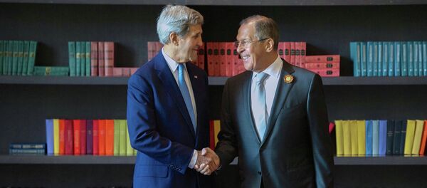 Russian Foreign Minister Sergey Lavrov meets with US Secretary of State John Kerry Russian Foreign Minister Sergey Lavrov meets with US Secretary of State John Kerry - Sputnik International