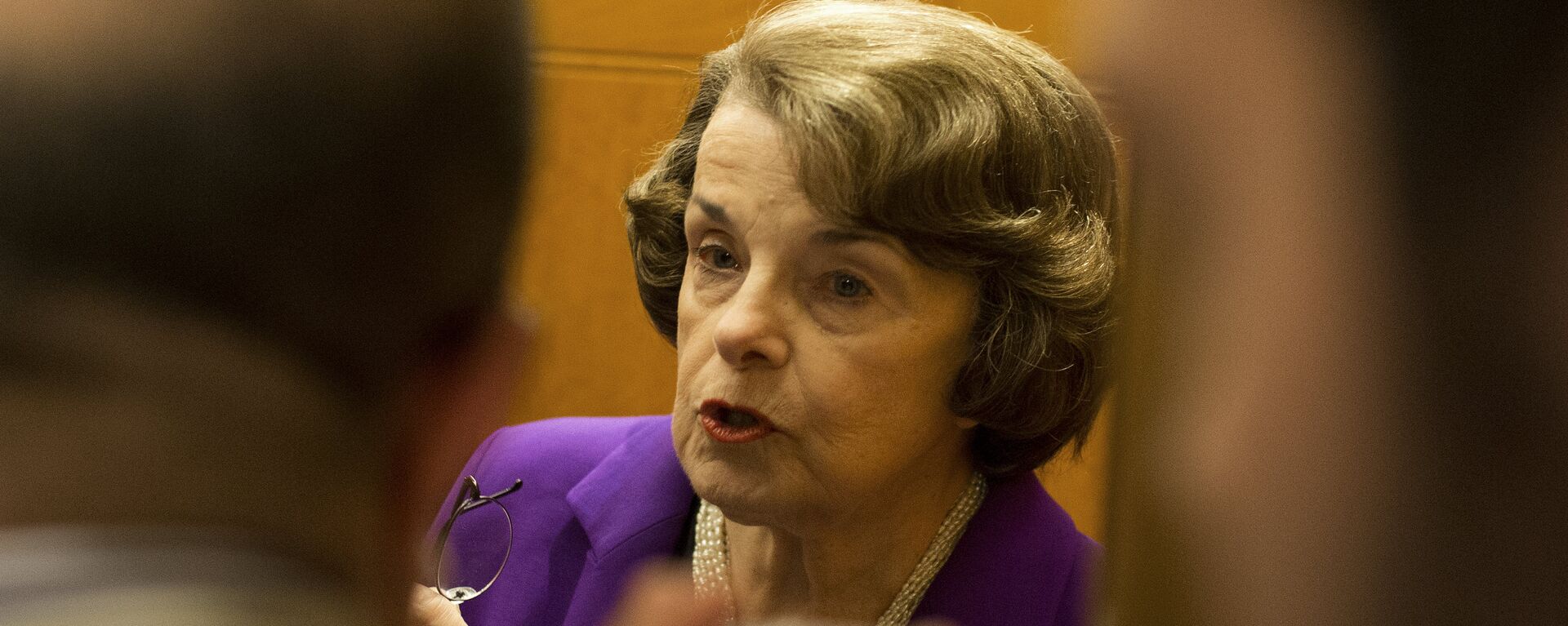 Senator Dianne Feinstein, D-CA, speaks to the press in the Senate at the US Capitol in Washington, DC on May 31, 2015 - Sputnik International, 1920, 15.04.2022
