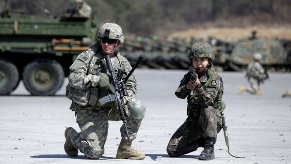 A US Army soldier in South Korea - Sputnik International