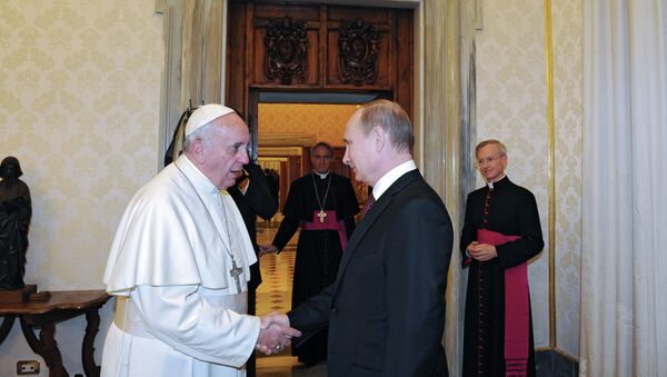Vladimir Putin visits the Vatican - Sputnik International