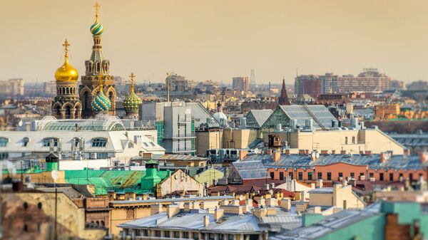 Вид на Исаакиевский собор и крыши Санк-Петербурга - Sputnik International