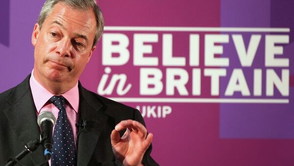 Nigel Farage the leader of the UK Independence Party (UKIP) - Sputnik International