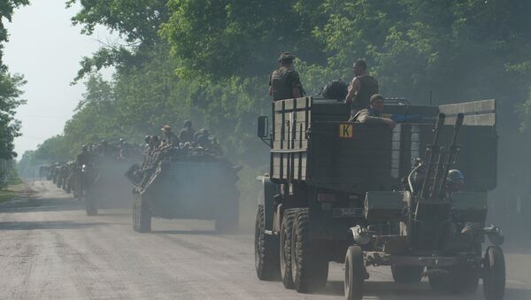 A convoy of Ukrainian military - Sputnik International