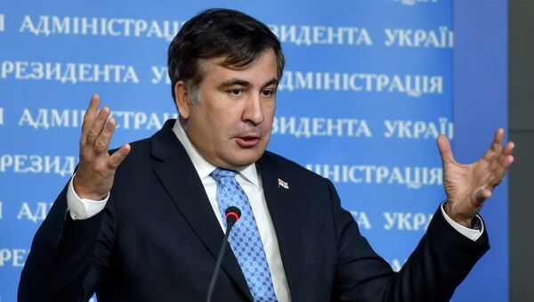 Georgian former President and the Ukrainian President's Aide Mikheil Saakashvili - Sputnik International