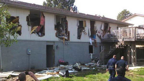 Leo Lech's house after it was nearly demolished by police during a standoff - Sputnik International
