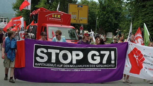 Protests against G7 Summit in Garmisch-Partenkirchen - Sputnik International