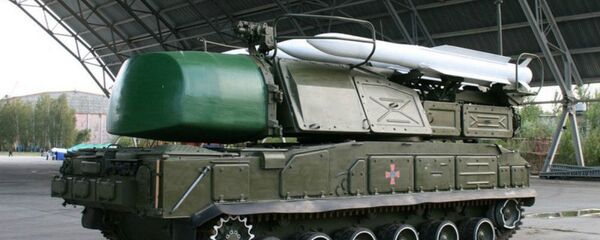 Ukrainian surface-to-air missile system Buk-M1 Ukrainian surface-to-air missile system Buk-M1 - Sputnik International