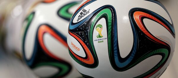 The adidas logo is printed on Brazuca, the official FIFA World Cup 2014 soccer ball - Sputnik International