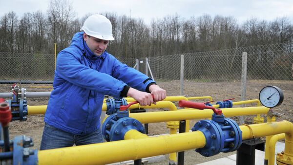 Compression unit of Krekhovskoye natural gas field in Ukraine - Sputnik International