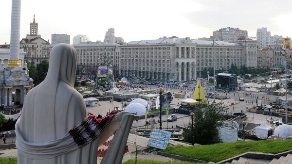 Tent camp on Independence Square in Kiev. File photo - Sputnik International