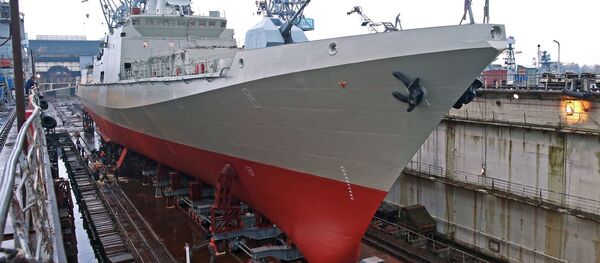 Launch of guard ship 'Admiral Essen' in Kaliningrad Launch of guard ship 'Admiral Essen' in Kaliningrad - Sputnik International