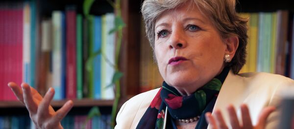 UN Executive Secretary of the Economic Commission for Latin America and the Caribbean (CELAC), Mexican biologist Alicia Barcena, speaks during an interview in Santiago on January 26, 2015 UN Executive Secretary of the Economic Commission for Latin America and the Caribbean (CELAC), Mexican biologist Alicia Barcena, speaks during an interview in Santiago on January 26, 2015 - Sputnik International