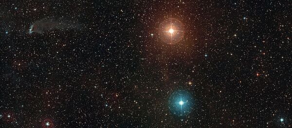 New images from an observatory in Chile reveal the birth of a stunning butterfly-shaped nebula formed out of the dust of a dying star and its companion 200 light years from Earth. New images from an observatory in Chile reveal the birth of a stunning butterfly-shaped nebula formed out of the dust of a dying star and its companion 200 light years from Earth. - Sputnik International